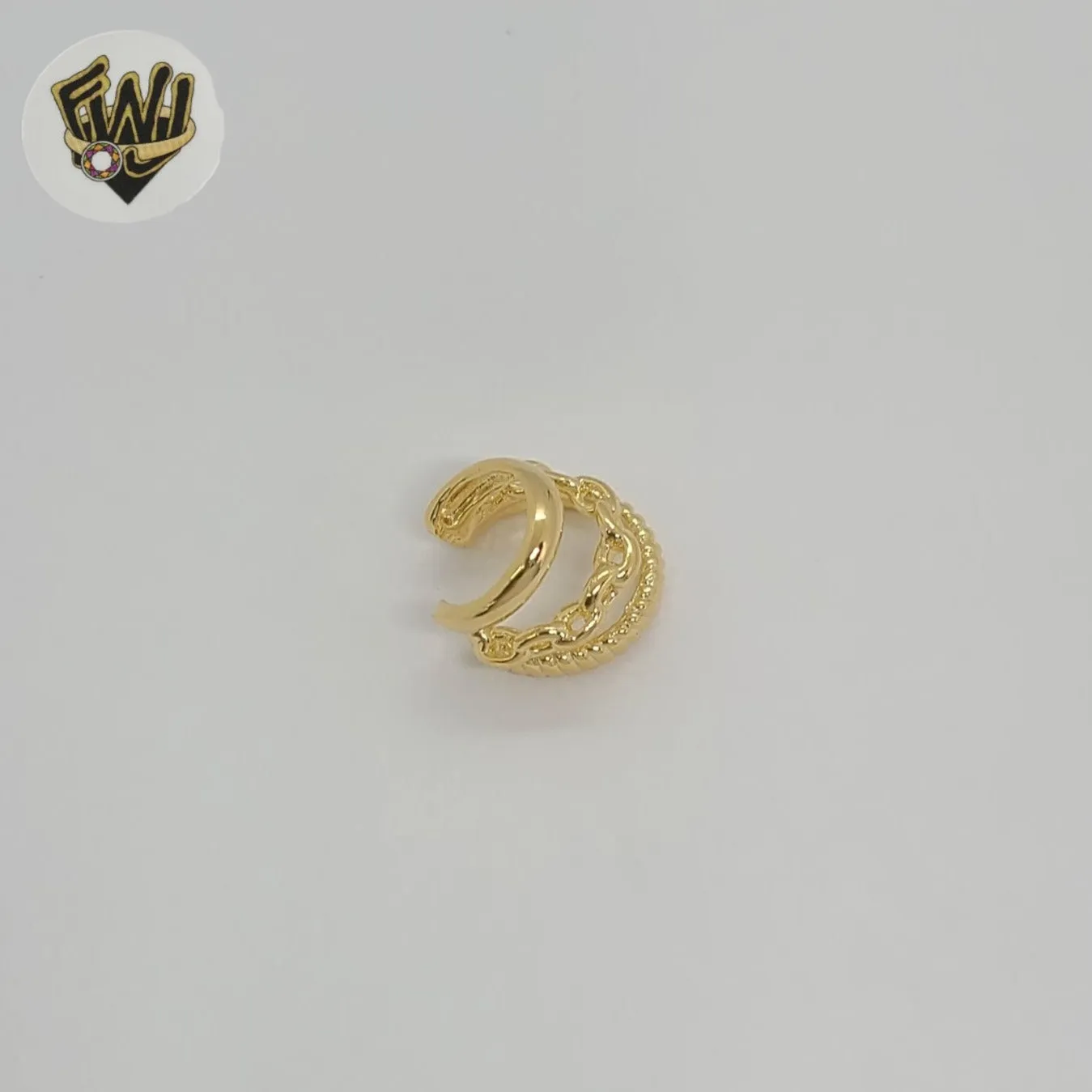 (1-2527-2) Gold Laminate - Triple Cuff Earring - BGF