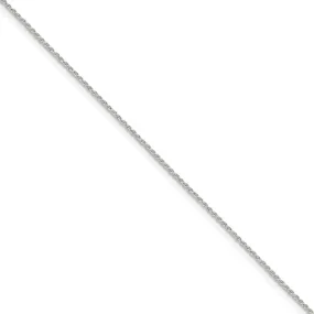 1.1mm Sterling Silver Solid Diamond Cut Rope Chain Anklet, 9 Inch