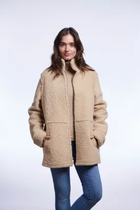 #140 Reversible Curly Shearling Zip Jacket Just 2 left 1/XS  1/S  $500.00