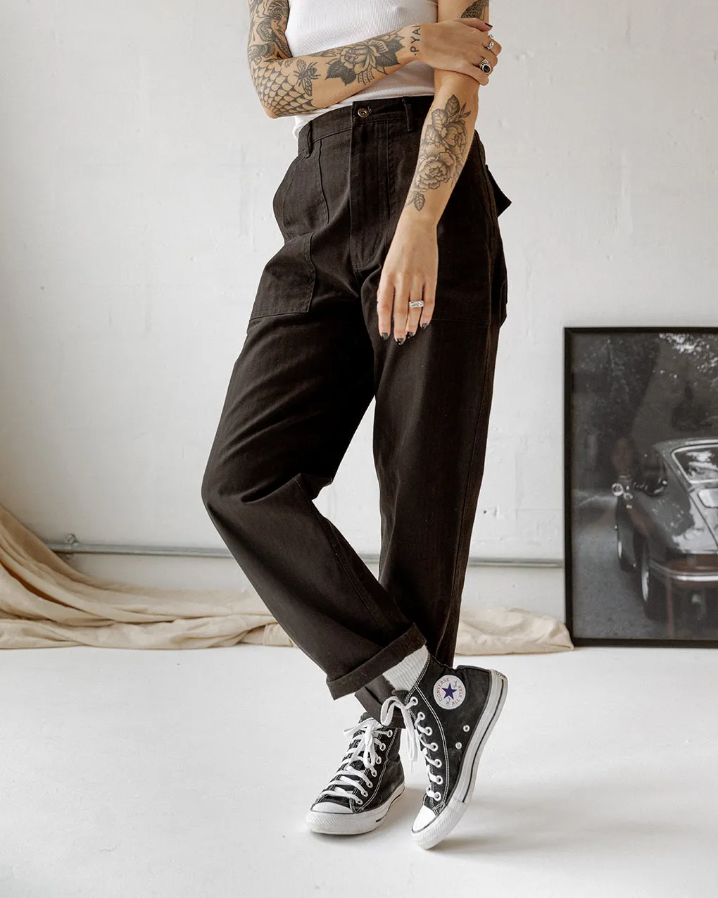 304 Service Fatigue Pants - Black