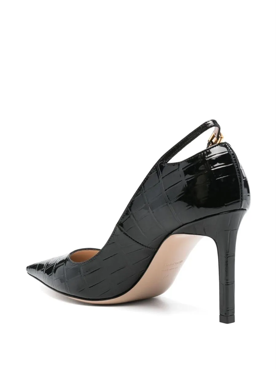 80MM LEATHER PUMPS