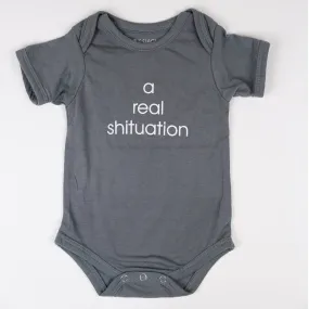 A Real Shituation Short Sleeve Body Suit