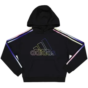 adidas - Girls' (Youth) Multi 3 Stripe Fleece Hoodie (GA8211)