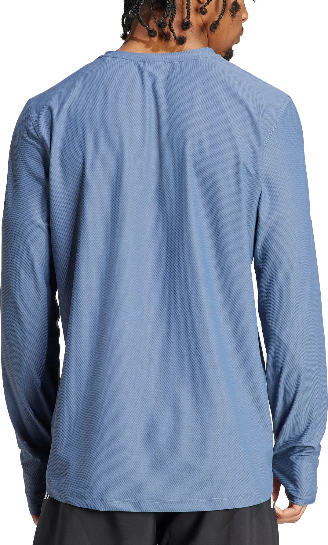 adidas Own The Run Long Sleeve Mens Running Top - Blue