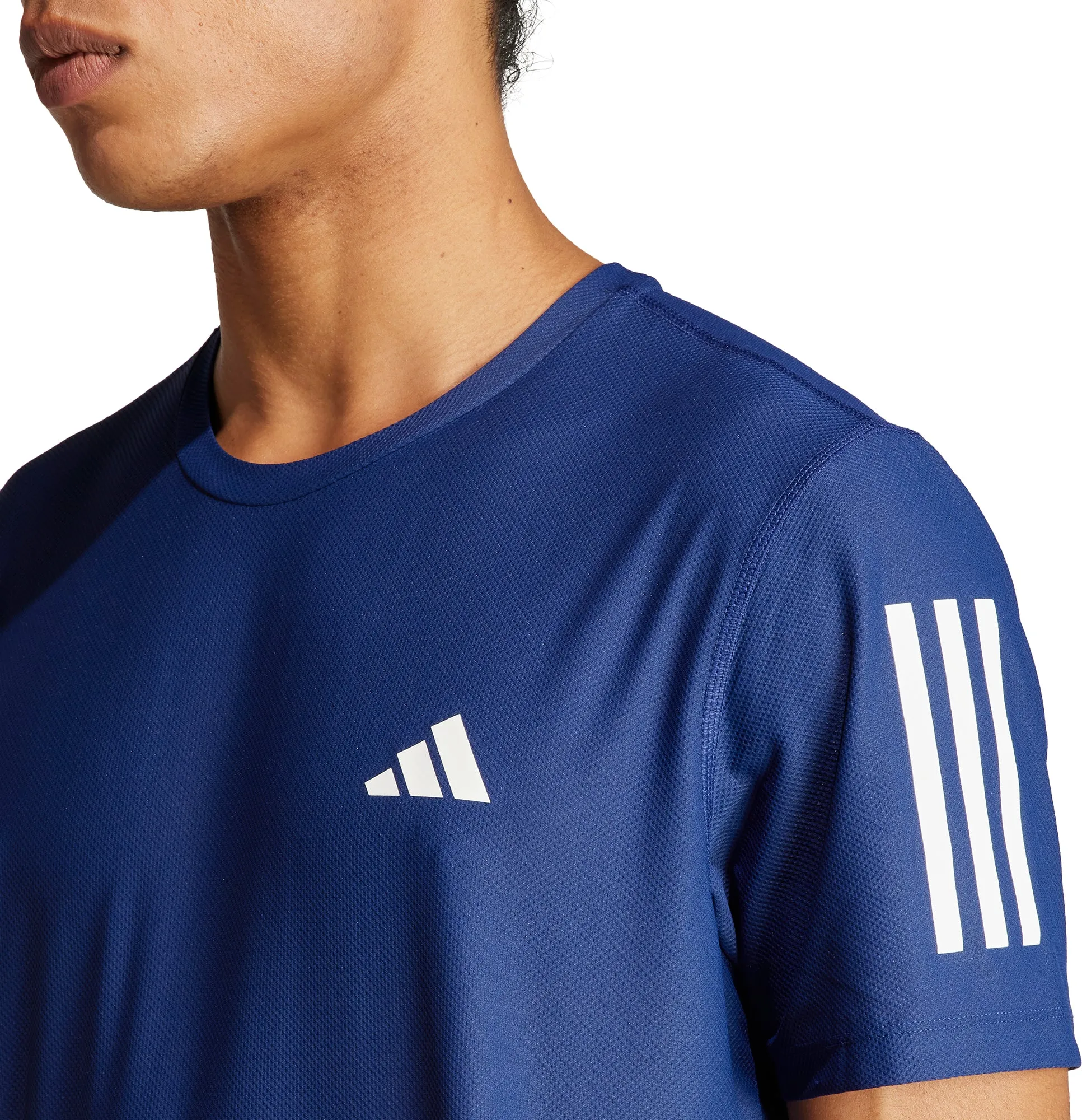 adidas Own The Run Short Sleeve Mens Running Top - Blue