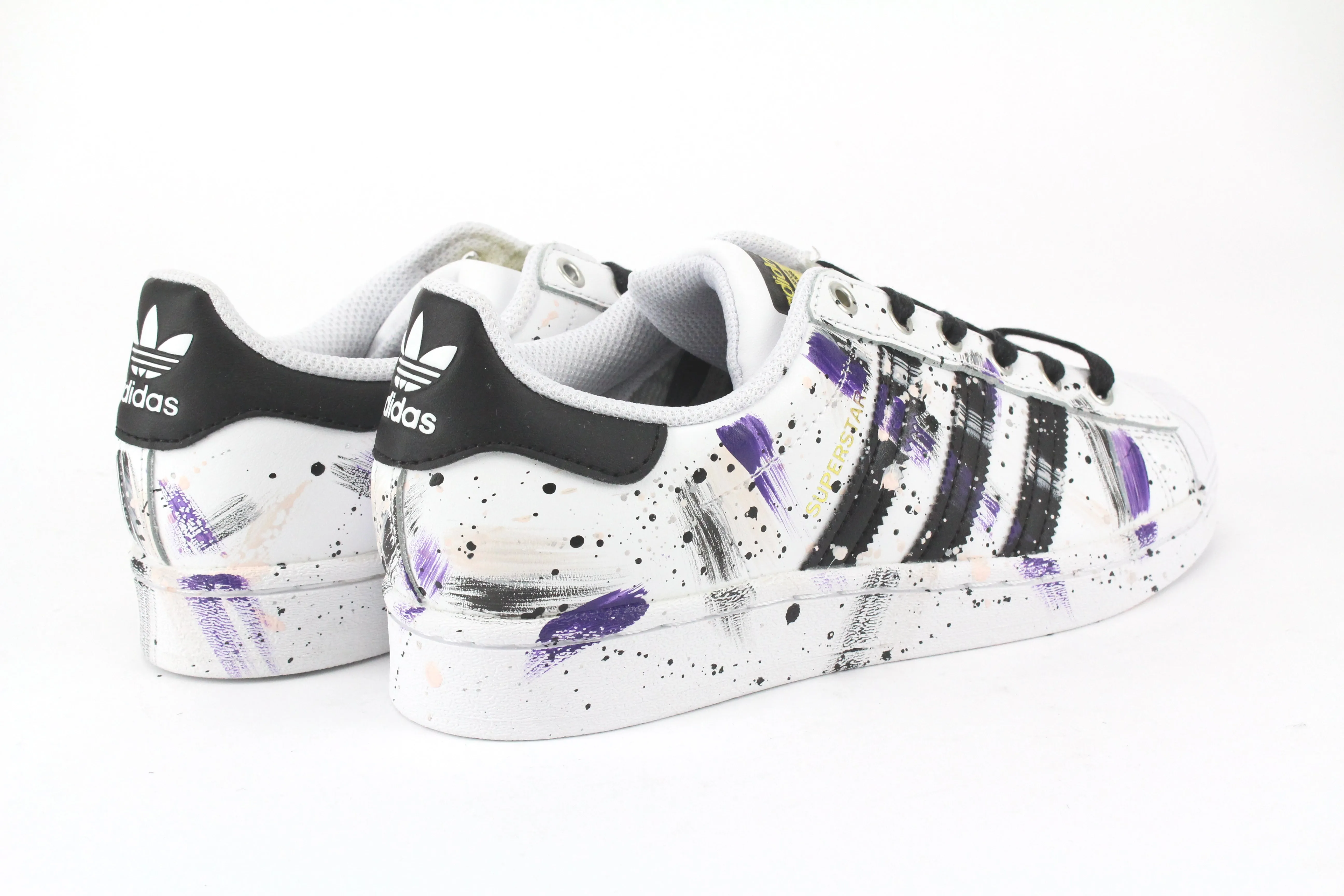 Adidas Superstar Purple/Black Vernice