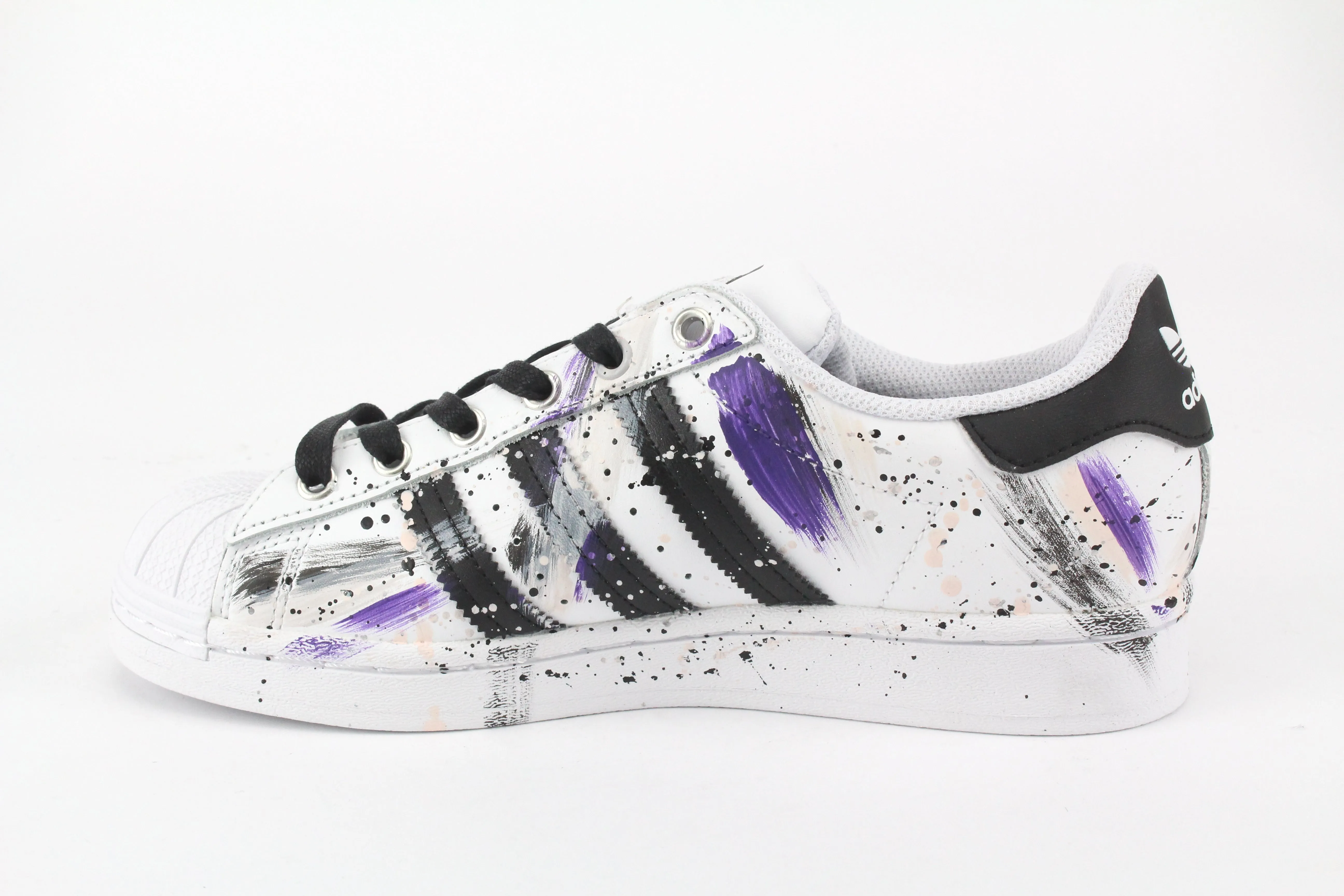 Adidas Superstar Purple/Black Vernice