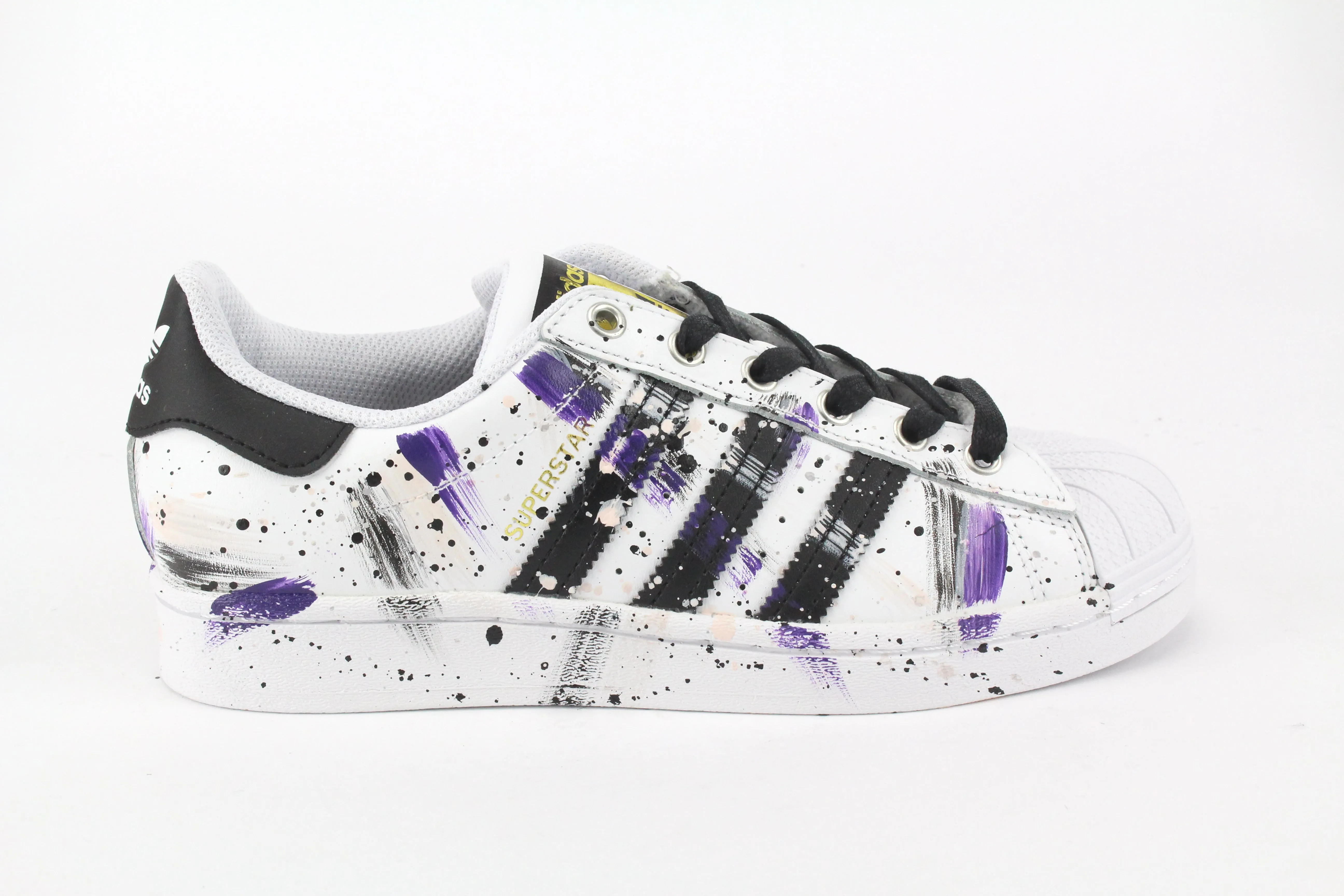 Adidas Superstar Purple/Black Vernice