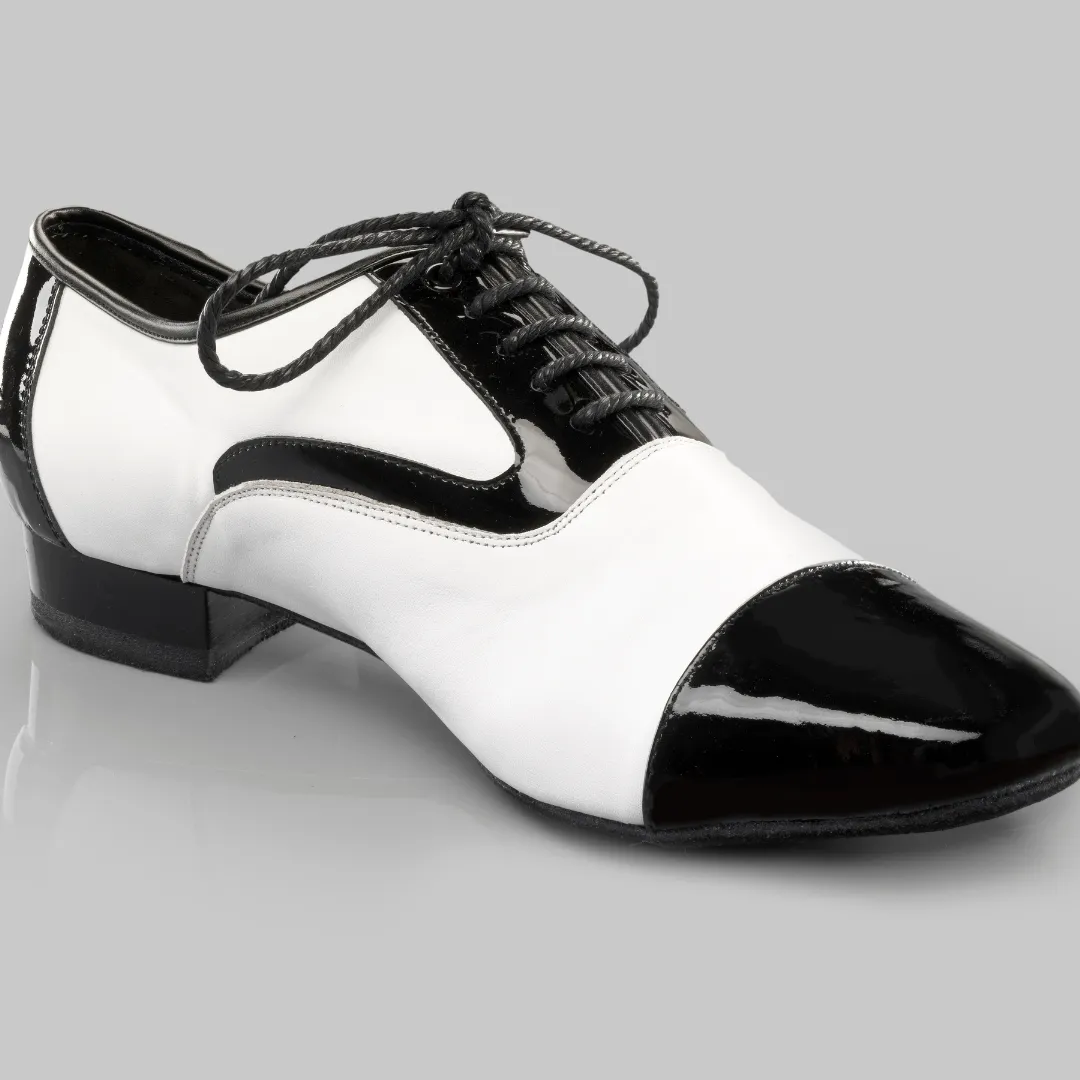 Adorno Black & White - Men's Ballroom / Salsa / Tango Shoes