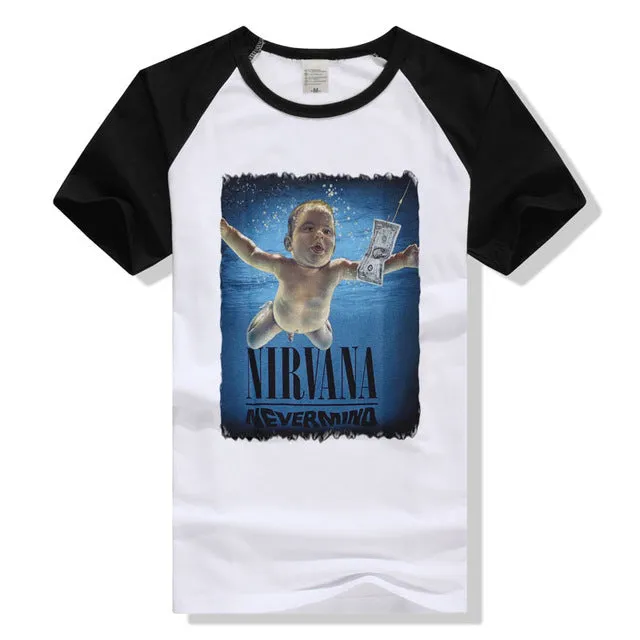 Adult NIRVANA In Utero T-shirt  Printing Grunge Cloths Short Sleeve Men Retail Shirts Men and Women T shirts Big Size S-3XL