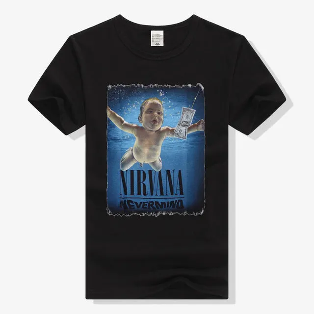 Adult NIRVANA In Utero T-shirt  Printing Grunge Cloths Short Sleeve Men Retail Shirts Men and Women T shirts Big Size S-3XL