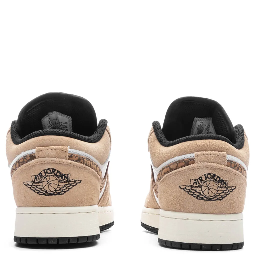 Air Jordan 1 Low SE (GS) - Hemp/Light British Tan/White