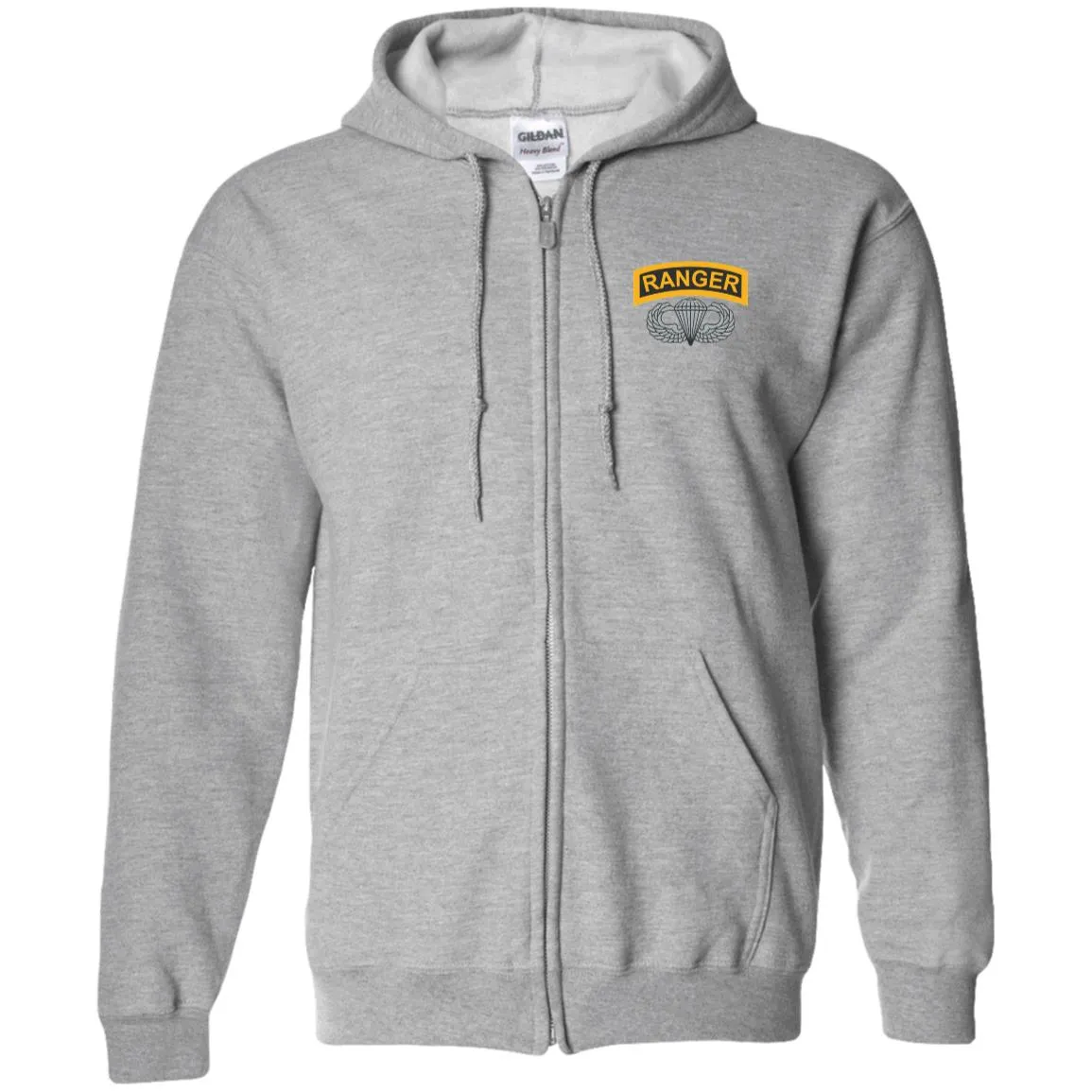 Airborne Ranger Zip Up Hooded Sweatshirt