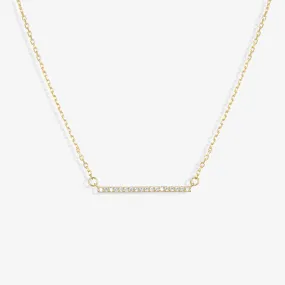 Alicia Pavé Crystal Bar Pendant Necklace