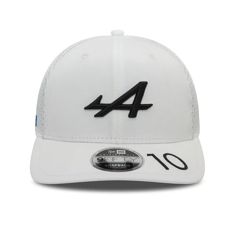 Alpine Racing F1 2024 New Era 9Fifty Pierre Gasly Team Hat - White