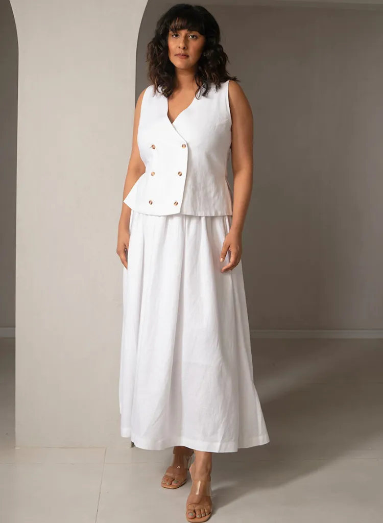 Amal Linen Skirt