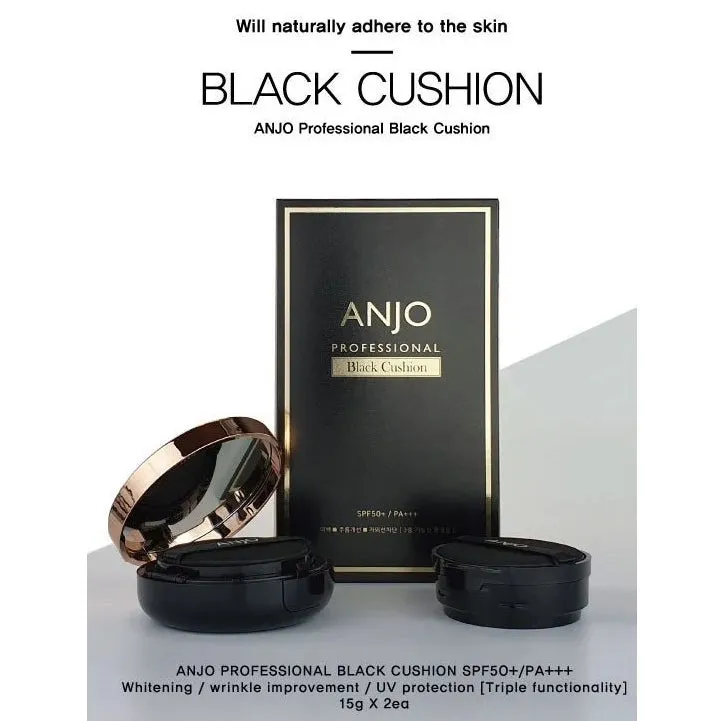 Anjo Professional Black Cushion SPF50 Womens Beauty cosmetics Makeup