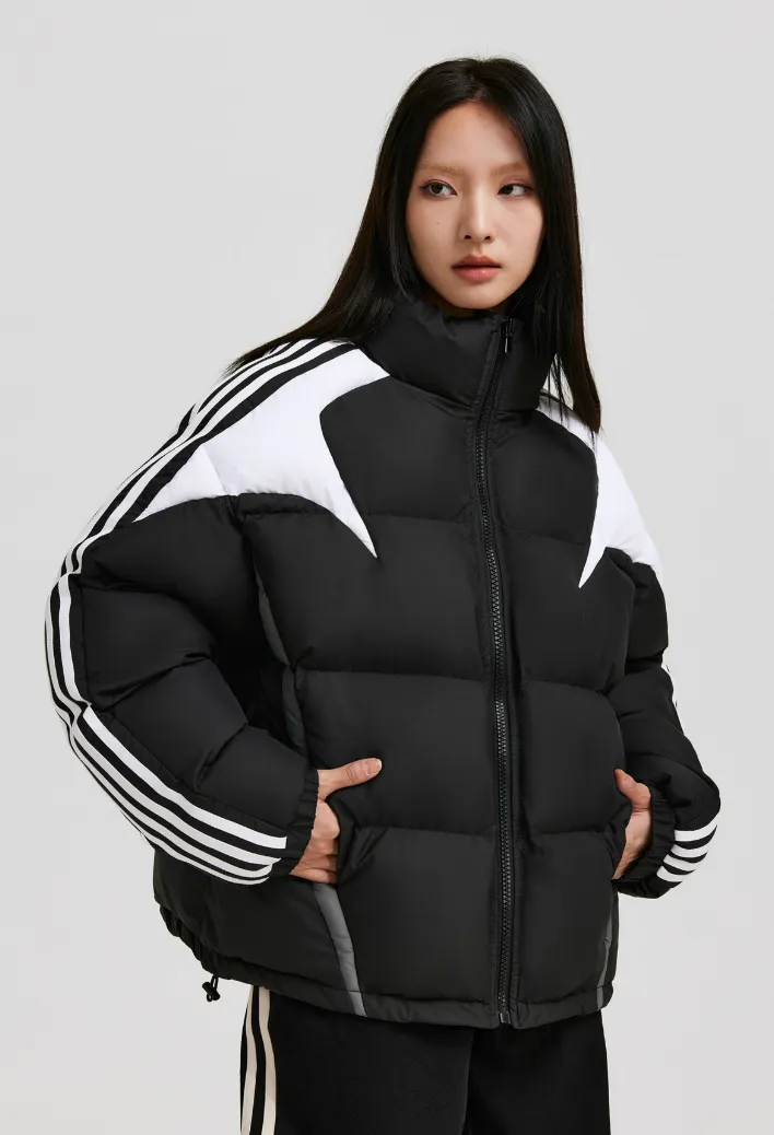 ANTIDOTE Contrast Color Stripe Down Jacket