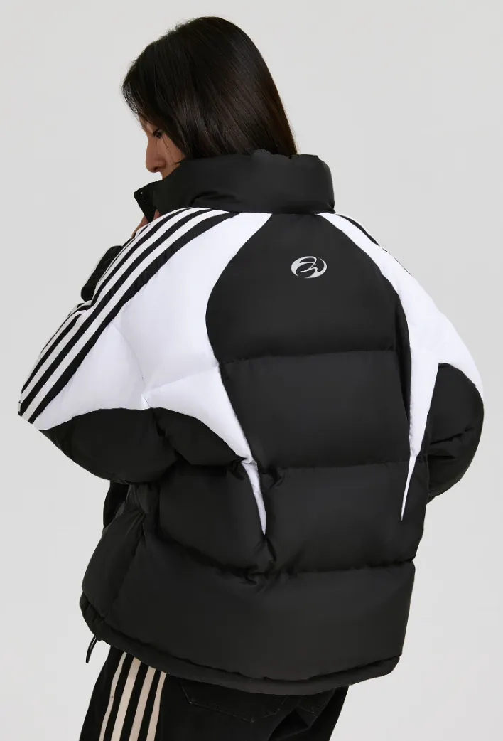 ANTIDOTE Contrast Color Stripe Down Jacket