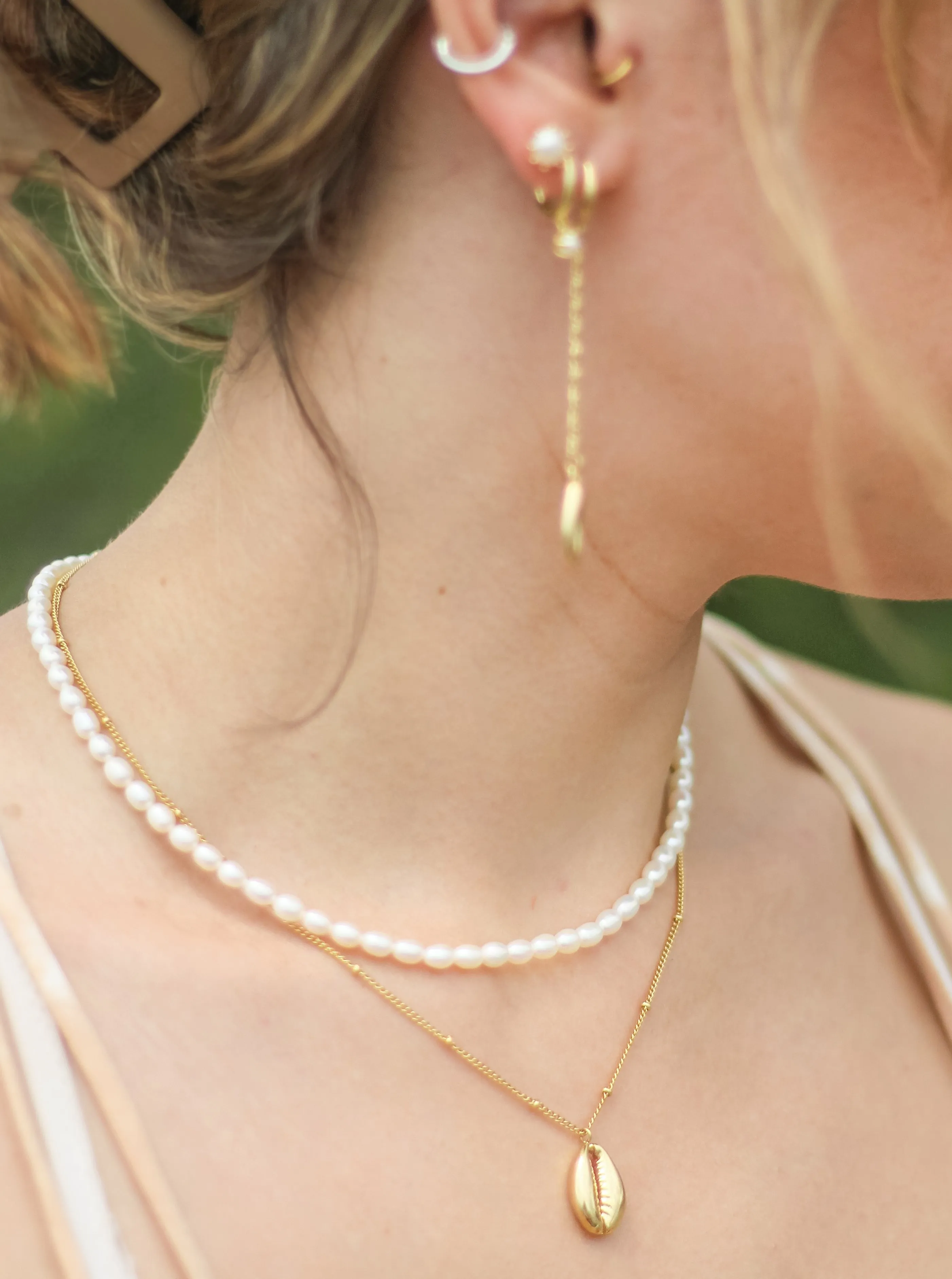 Ariel Gold Vermeil Pearl Necklace