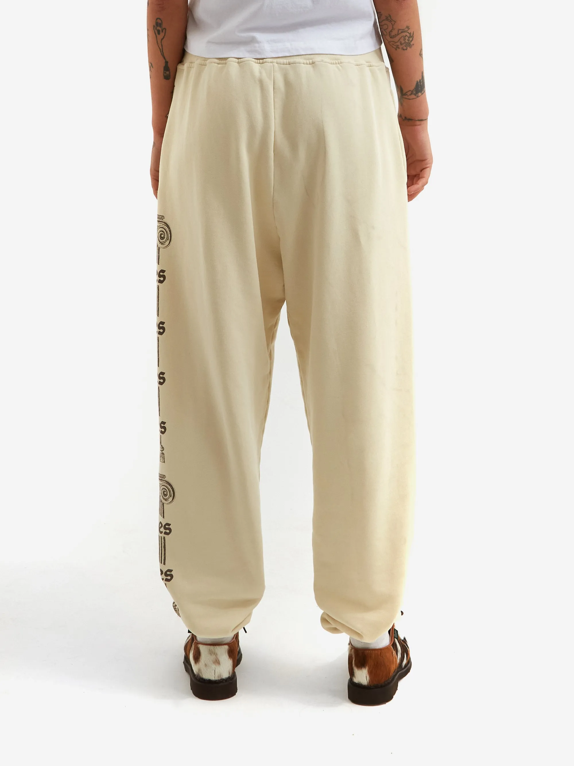 Aries Ancient Column Sweatpant - Beige