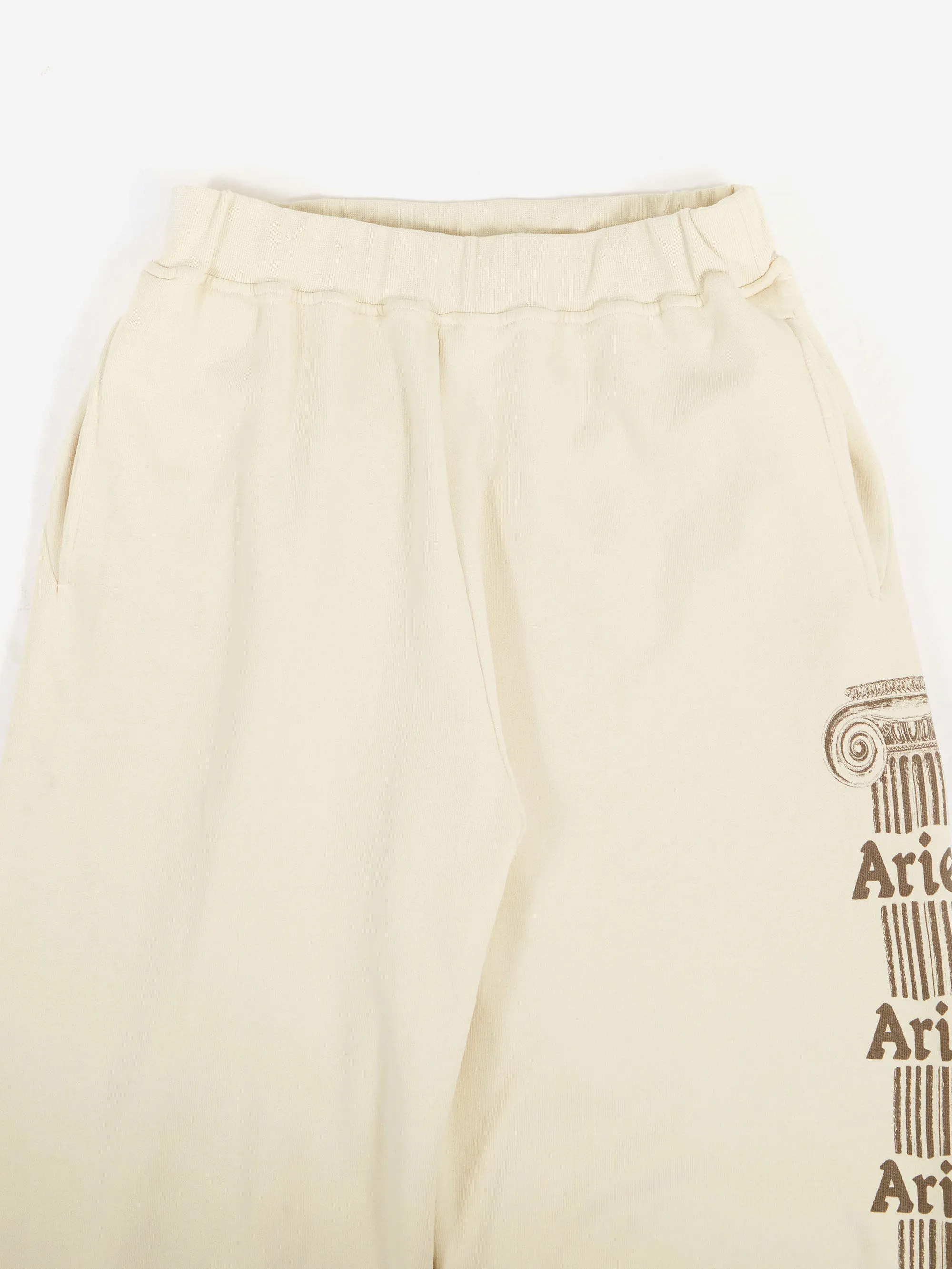 Aries Ancient Column Sweatpant - Beige