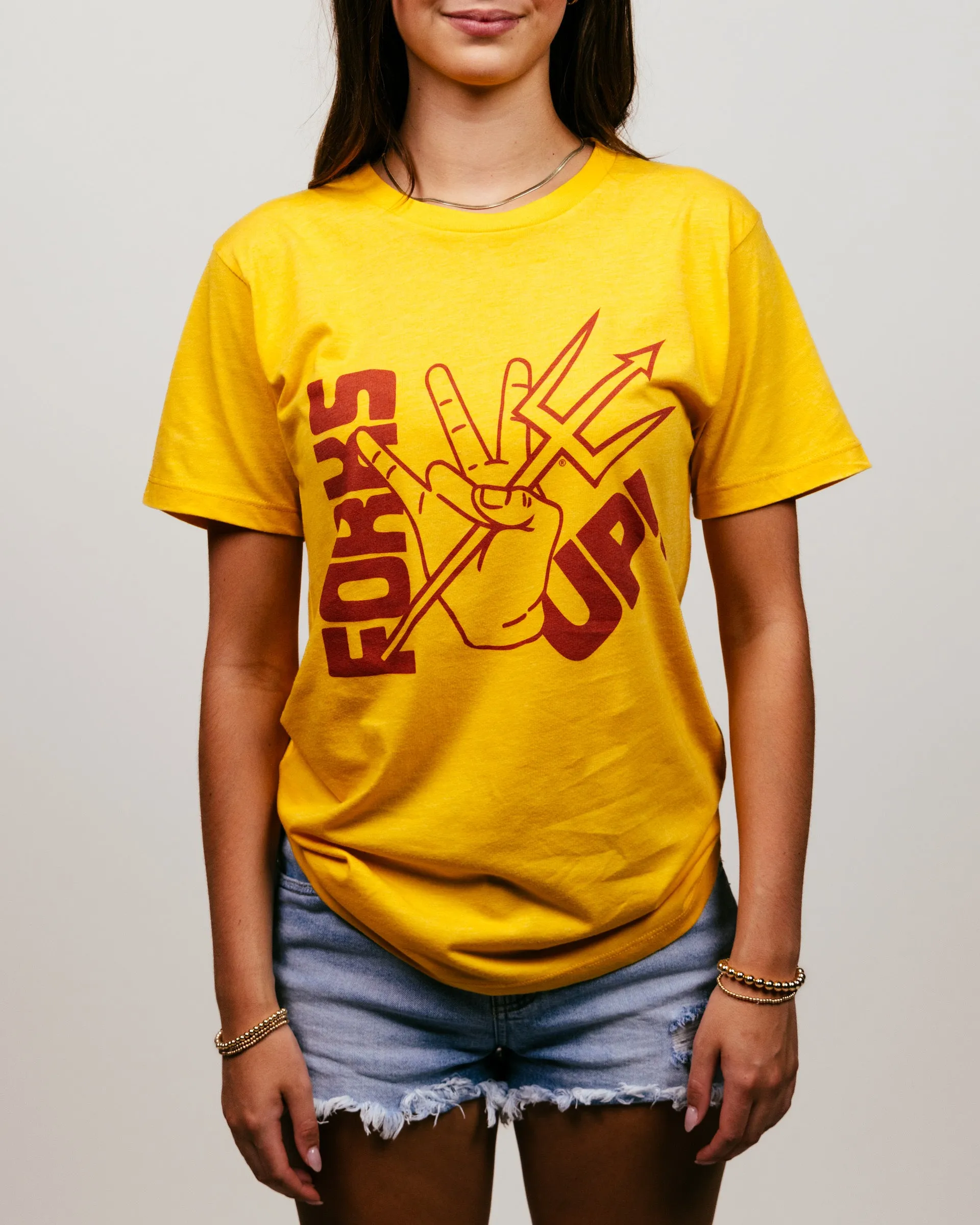 Arizona State Sundevils Forks Up Gold T-Shirt