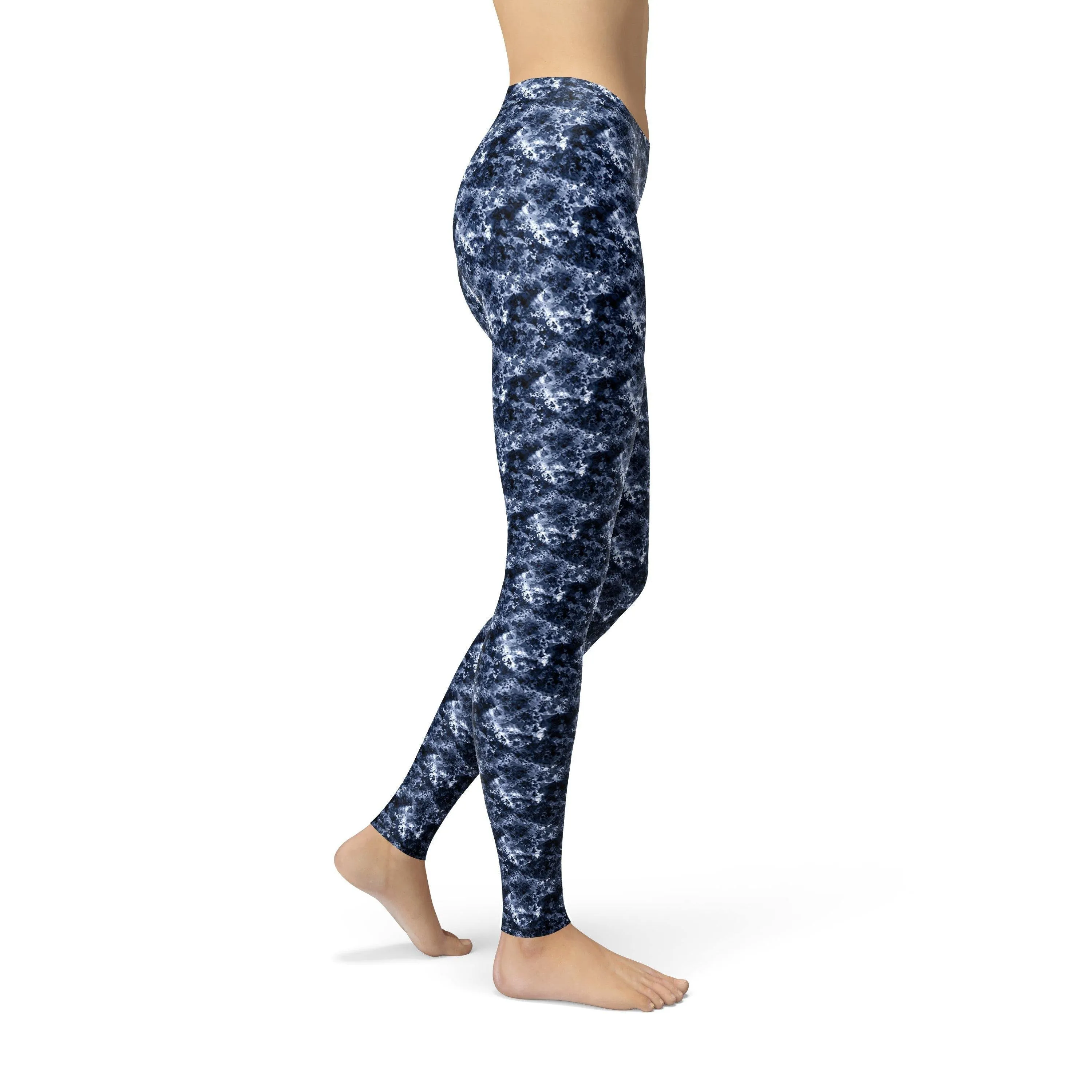 Avery Navy Crystalline Leggings