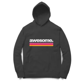 Awesome Oversized Unisex Typographic Print Cotton Hoodie For Men and Women