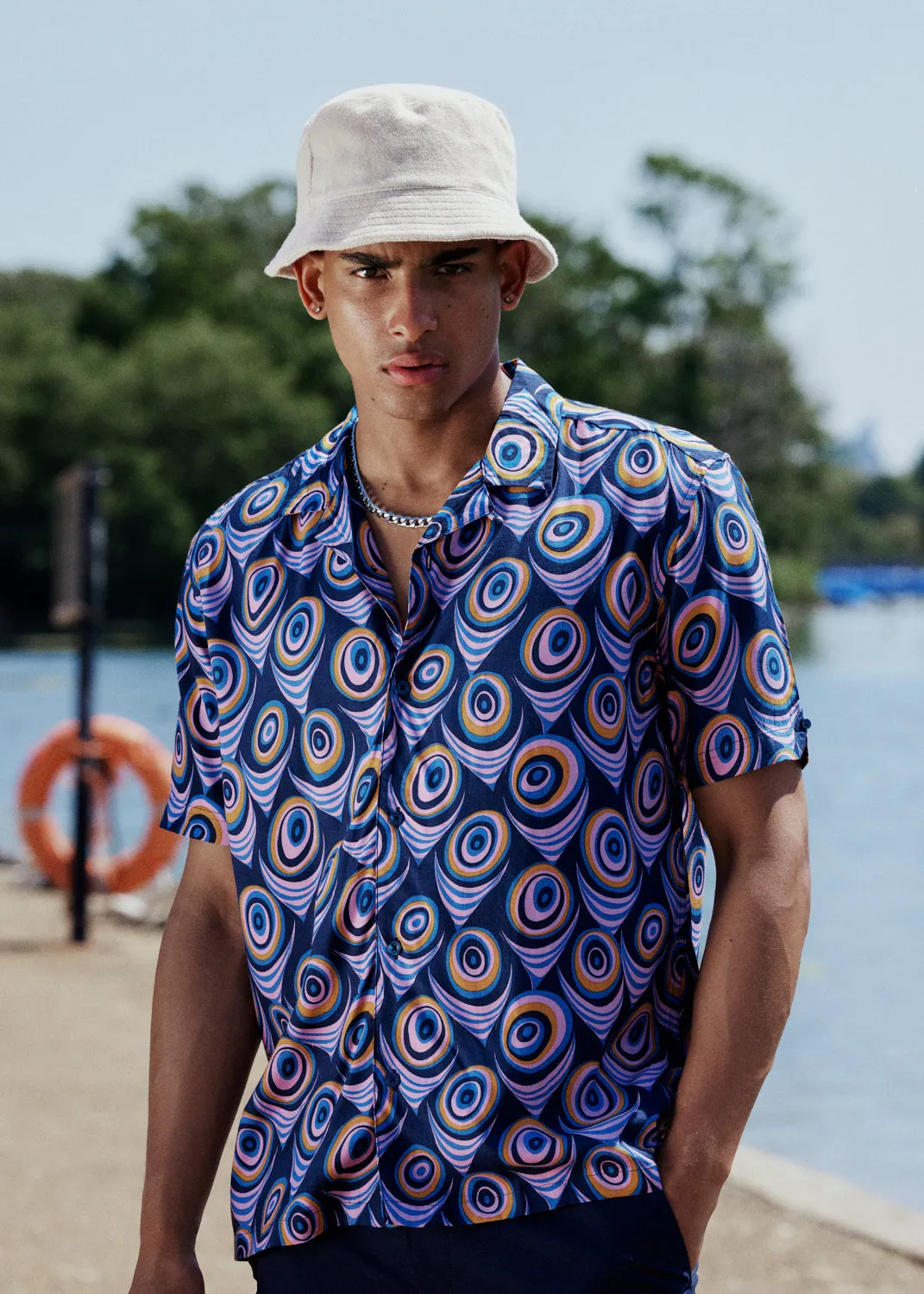 B by Ben Sherman Psychedelic Print - Violet