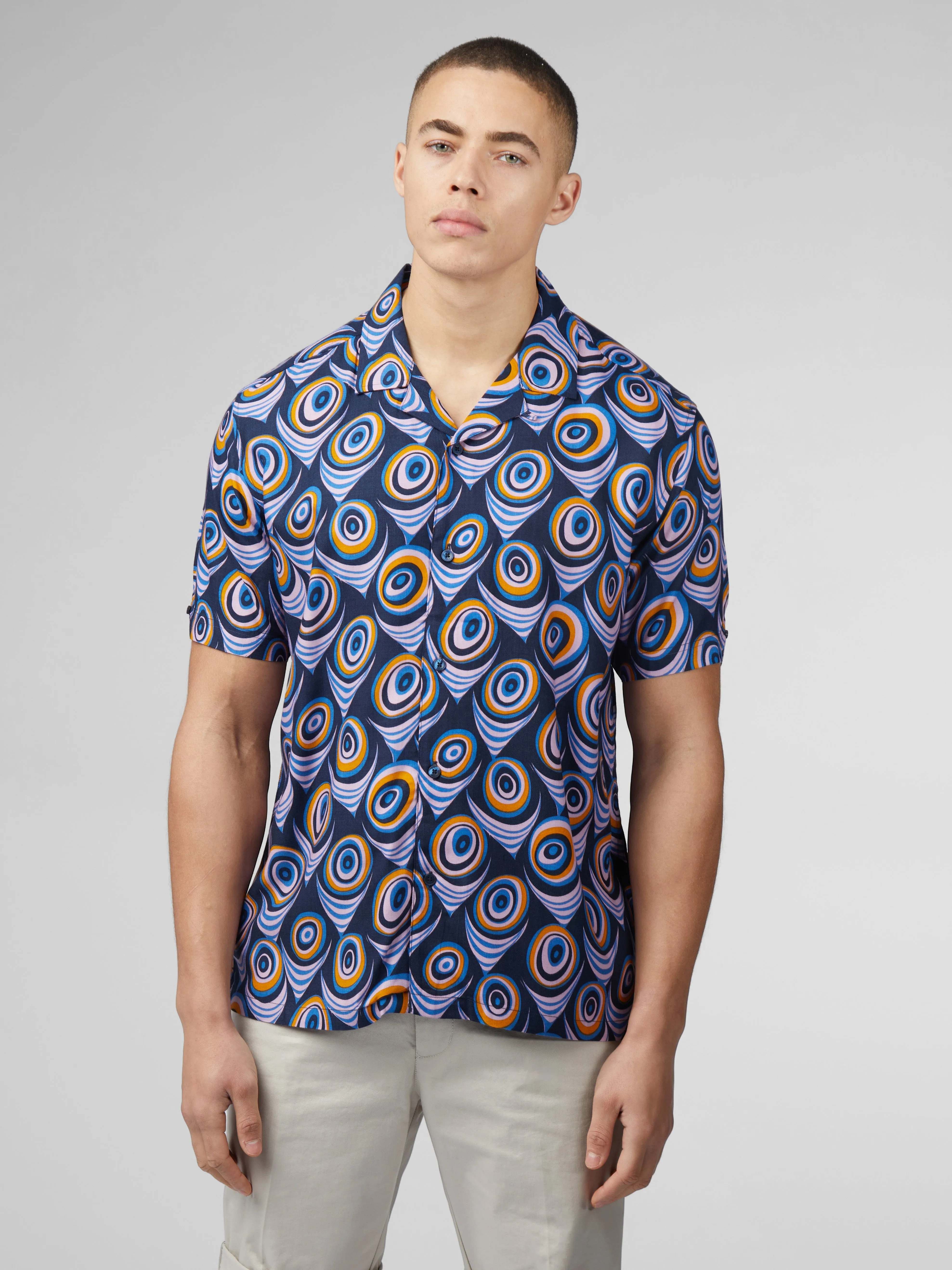 B by Ben Sherman Psychedelic Print - Violet