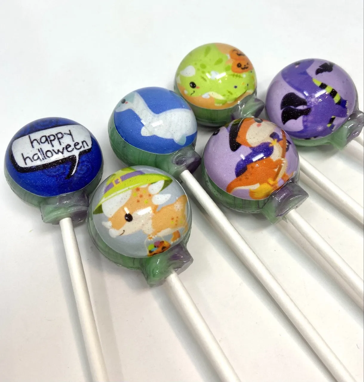 Baby Dino-Ween Lollipops 6-piece set by I Want Candy!