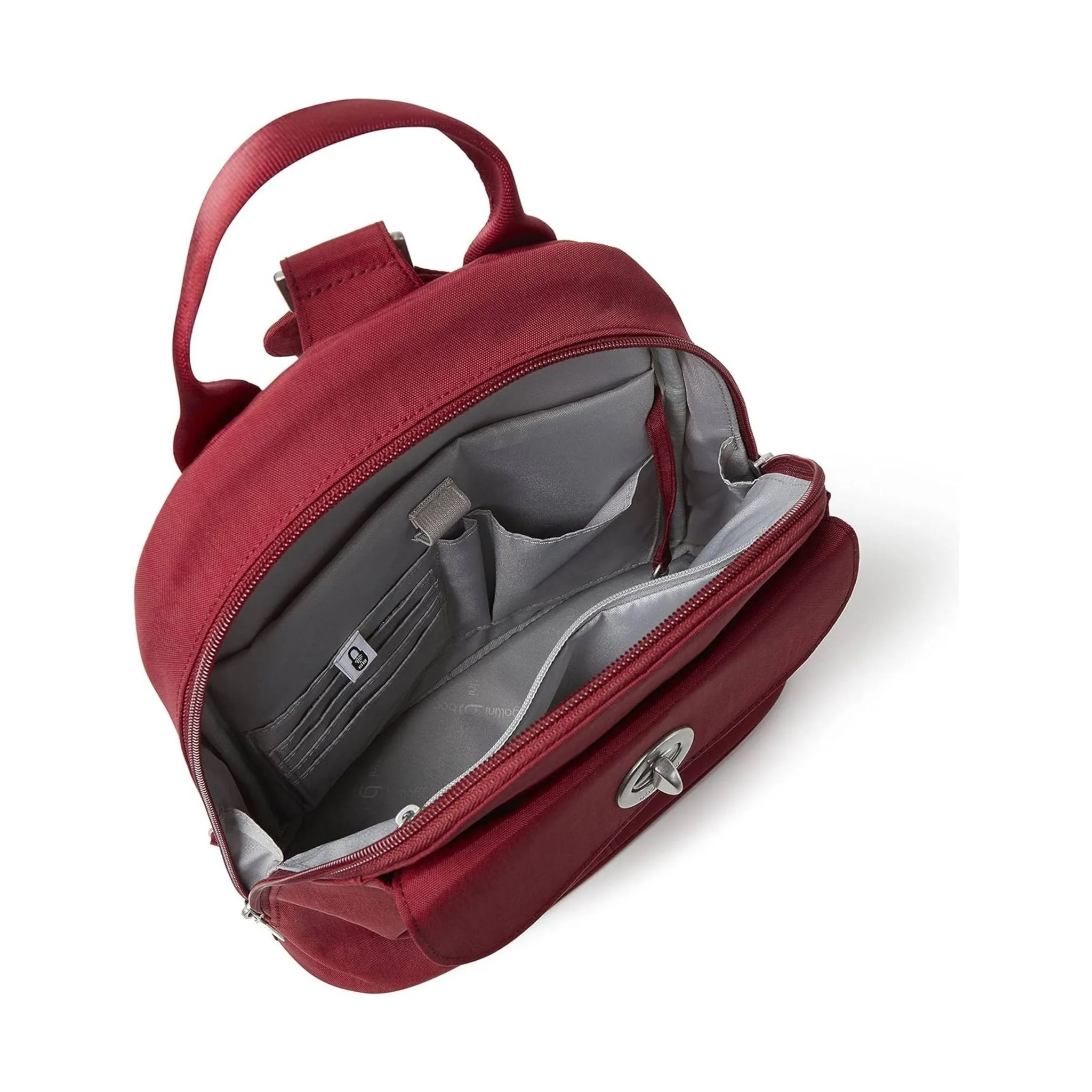 Baggallini Women's Naples Convertible Backpack - Ruby Red