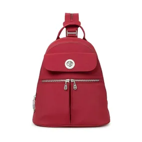 Baggallini Women's Naples Convertible Backpack - Ruby Red