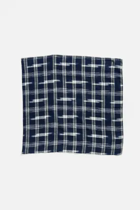 Bandana / Indigo Ikat Plaid