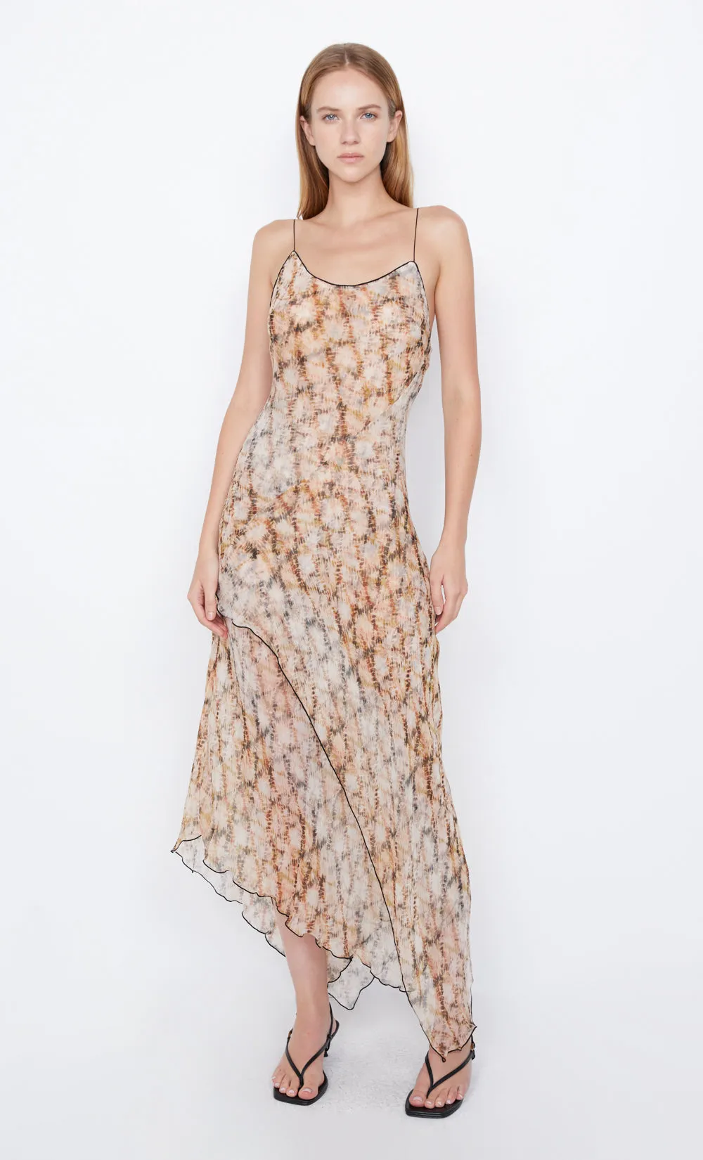 Bec   Bridge - Ciel Asym Dress in Geo Shibori