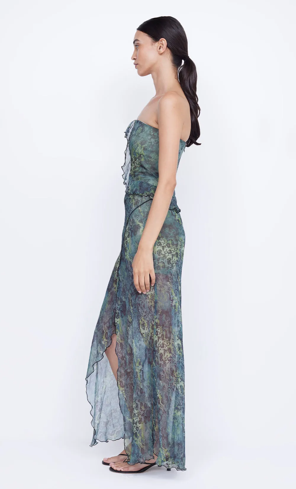 Bec   Bridge - Opal Strapless Maxi Dress in Nouveau Bleue