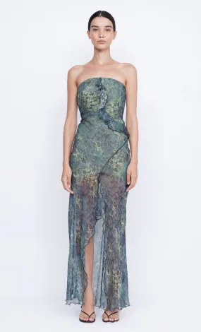 Bec   Bridge - Opal Strapless Maxi Dress in Nouveau Bleue