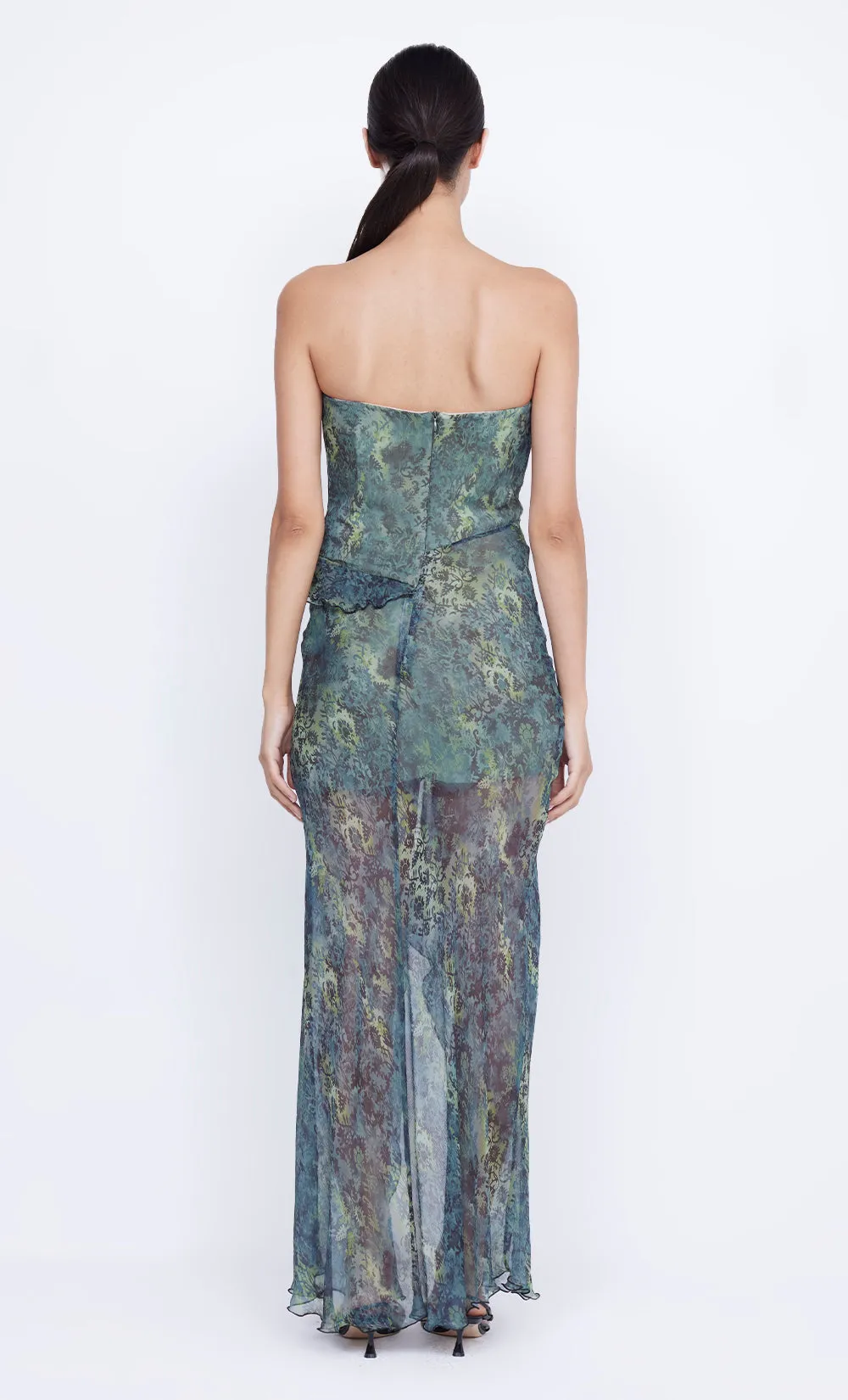 Bec   Bridge - Opal Strapless Maxi Dress in Nouveau Bleue