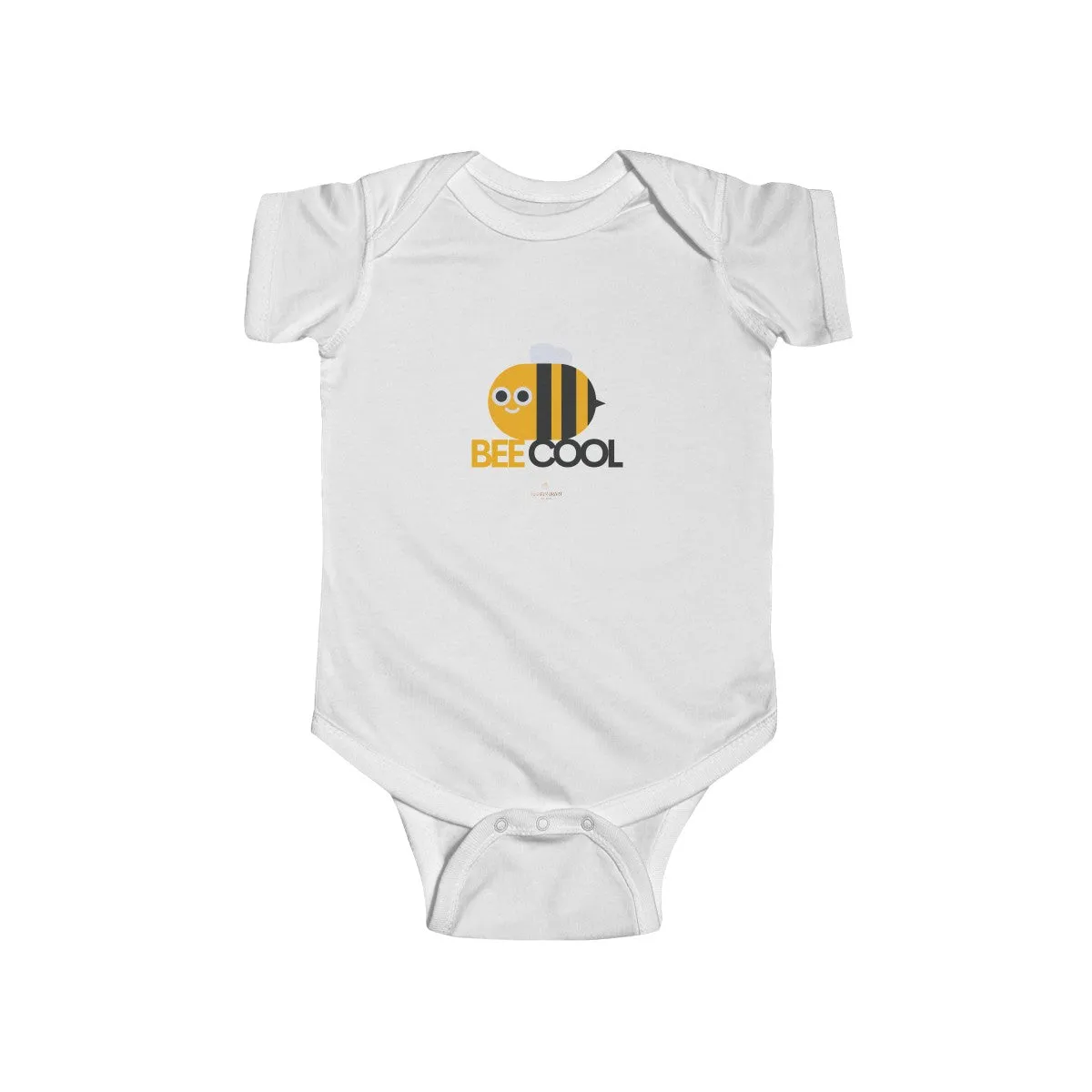 Bee Cotton Kids Bodysuit, Cool Infant Fine Jersey Regular Fit Unisex Clothes - Made in UK