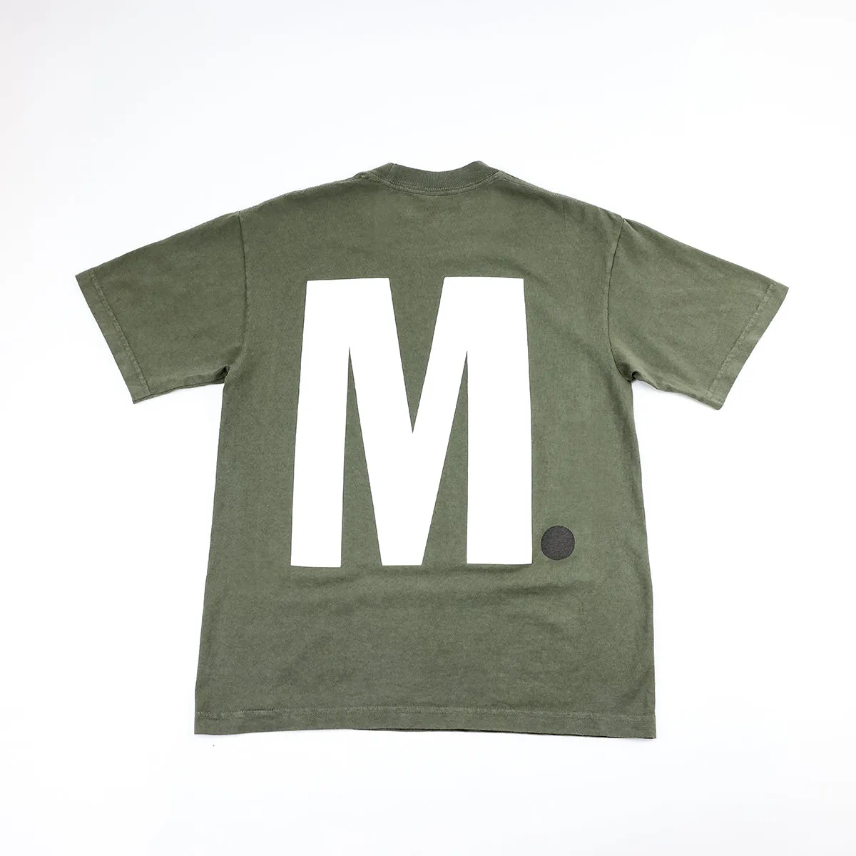 Big M. T-Shirt - Olive/White