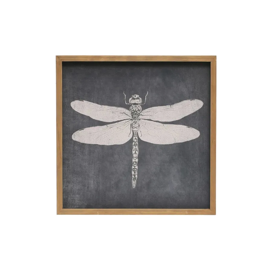 Black & White Dragonfly Print