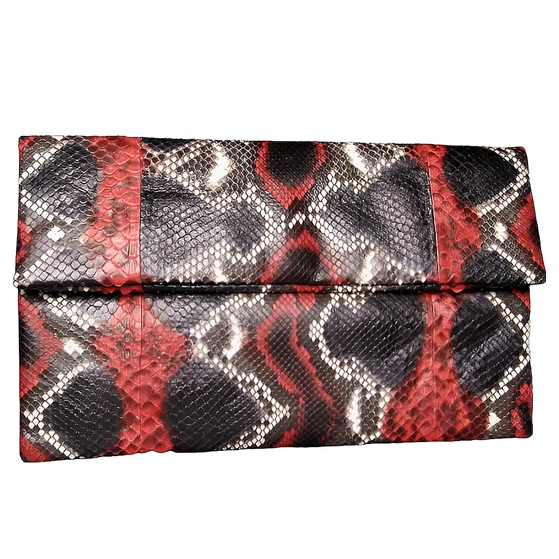 Black and Red Clutch Bag