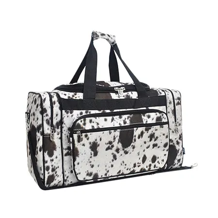 Black Cowhide NGIL Canvas 20" Duffle Bag