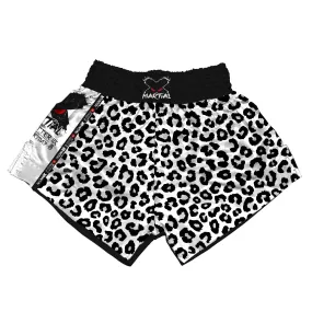 Black Leopard Muay Thai Shorts