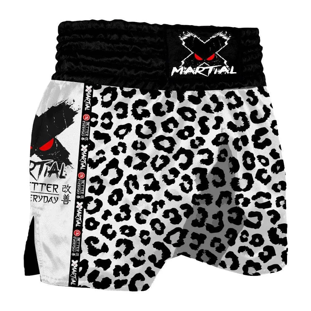 Black Leopard Muay Thai Shorts