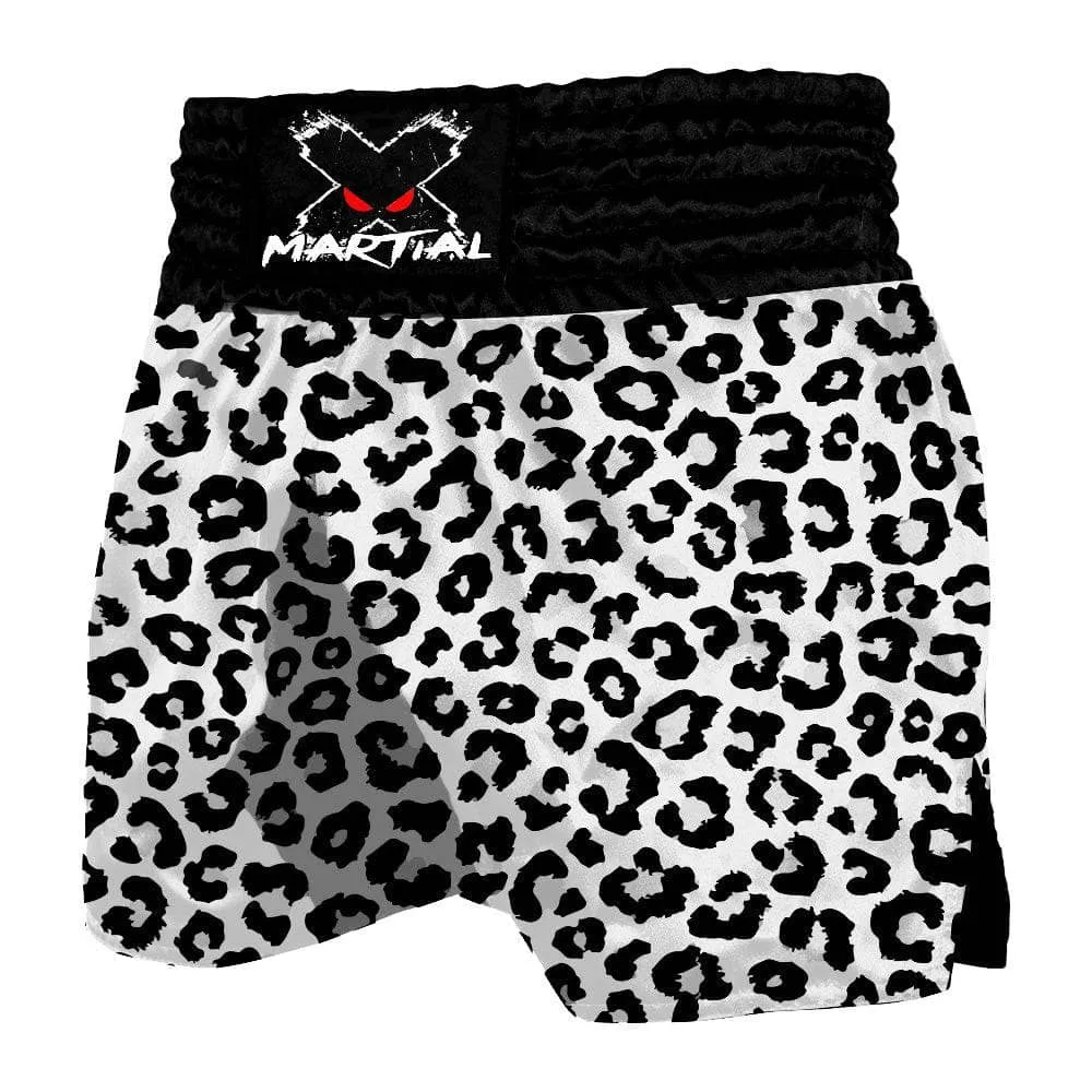 Black Leopard Muay Thai Shorts