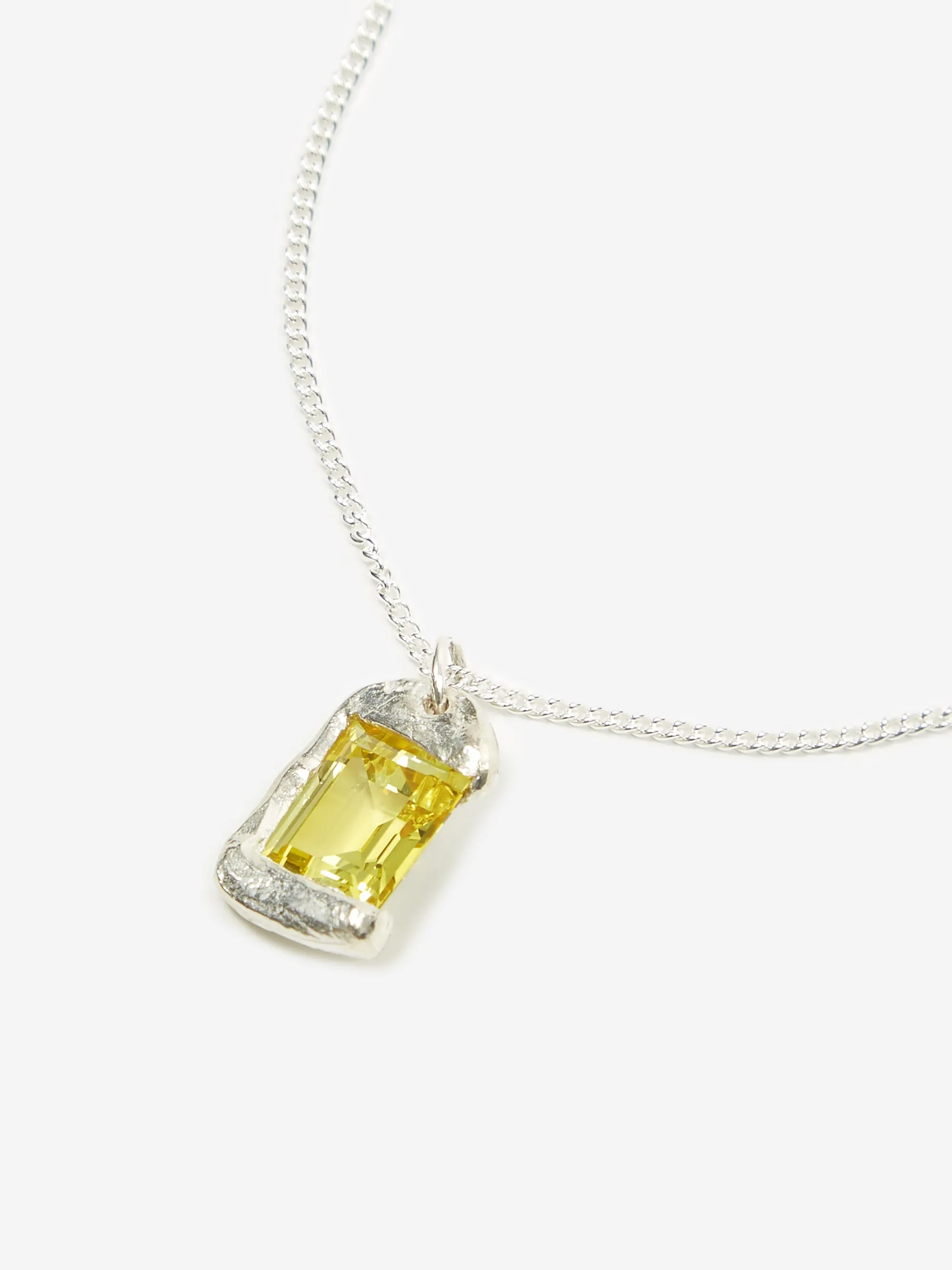 Bleue Burnham Rose Pendant - Silver/Yellow