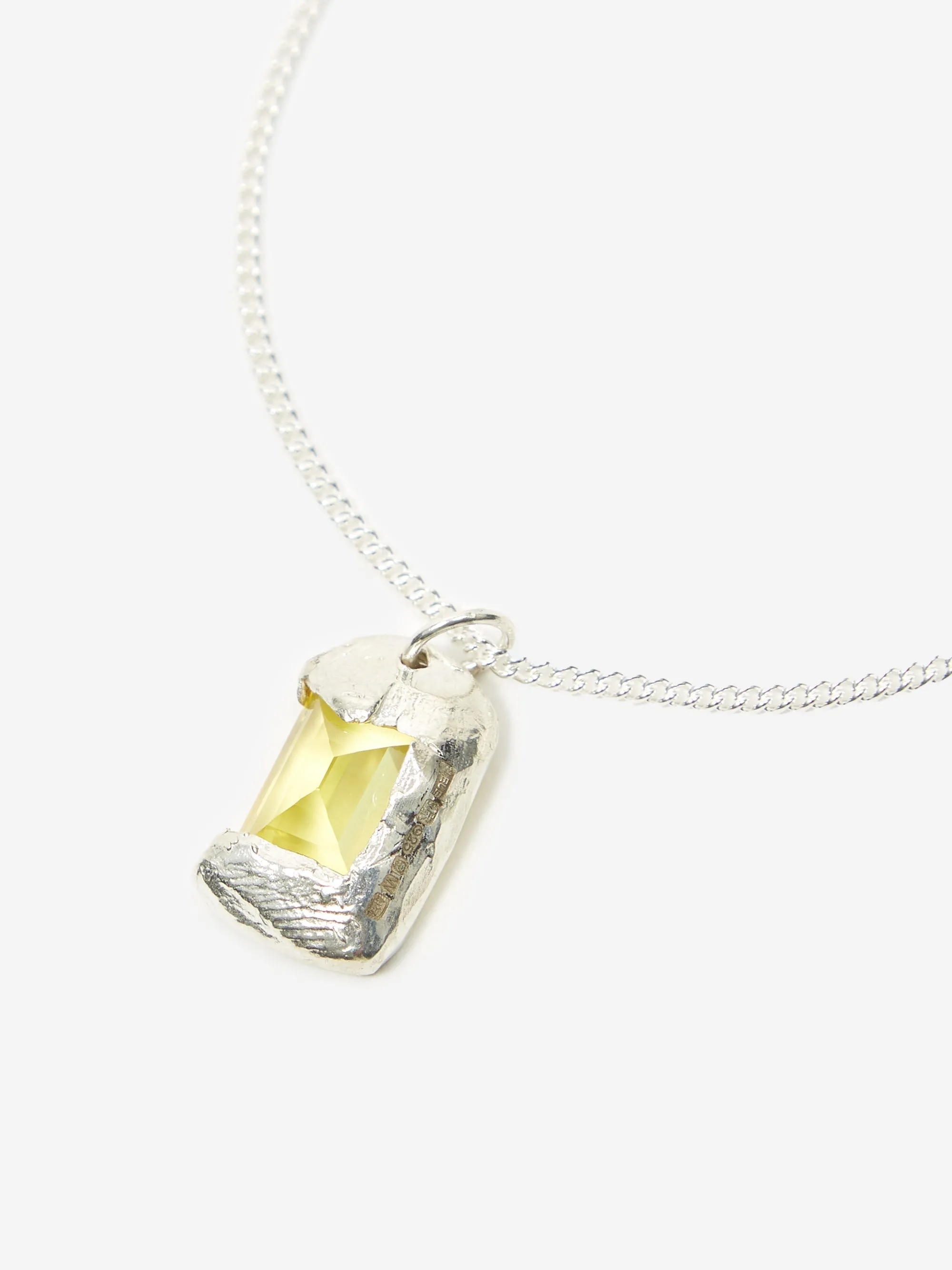 Bleue Burnham Rose Pendant - Silver/Yellow