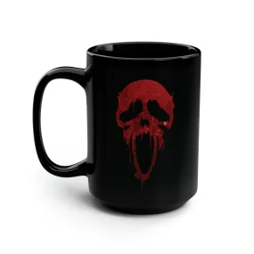 Blood Scream Black Mug, 15oz